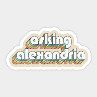 Retro Asking Alexandria Sticker